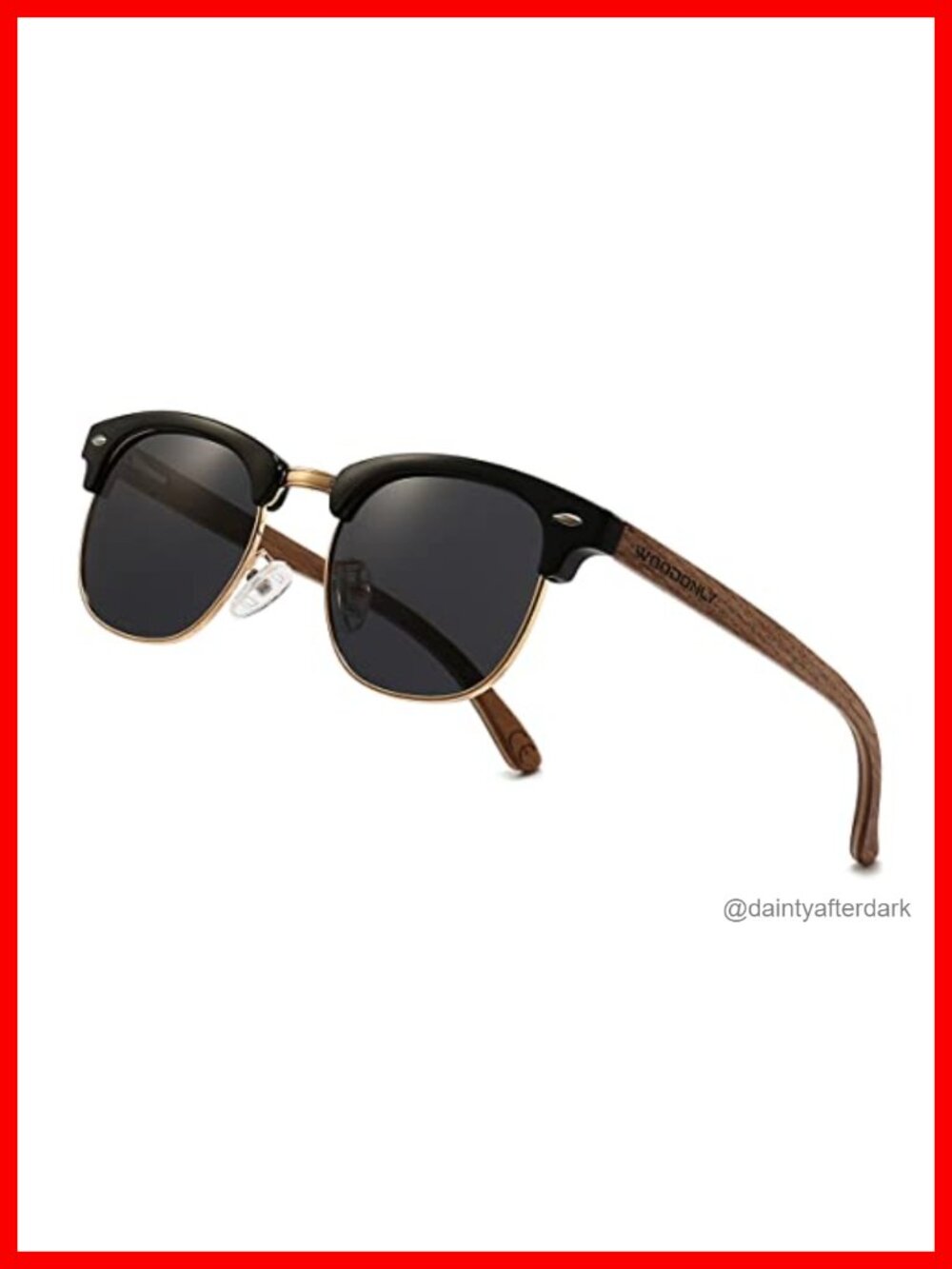 Wood Polarized Sunglasses Retro UV Protect Wooden Temple Men Women